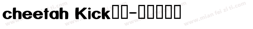cheetah Kick字体字体转换